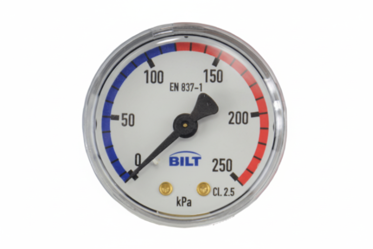 PRESSURE GAUGE CENTRE BACK MOUNT