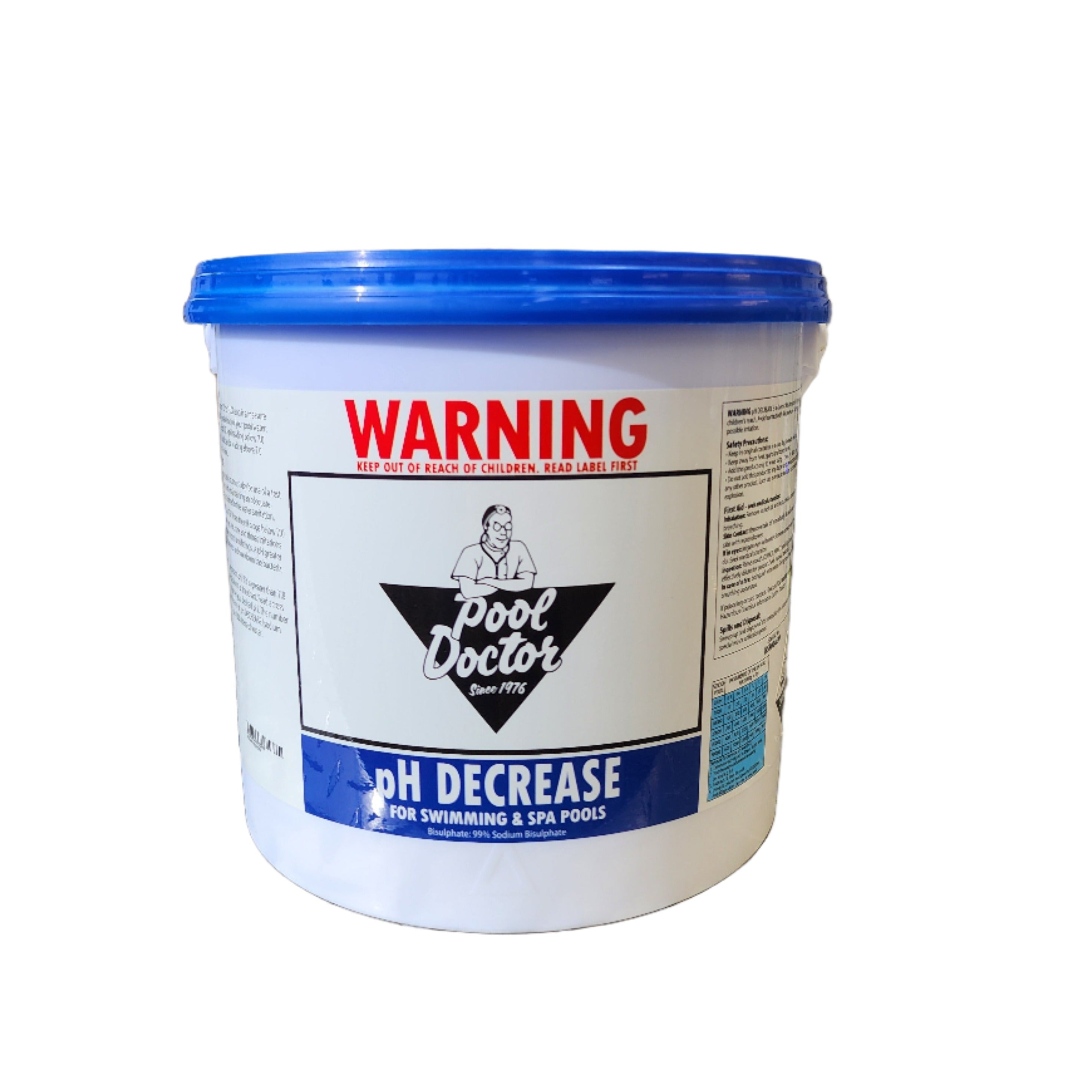 PH DECREASE SODIUM BISULPHATE 4 5KG Pool Doctor Ph decrease sodium bisulphate 4 5kg pool doctor