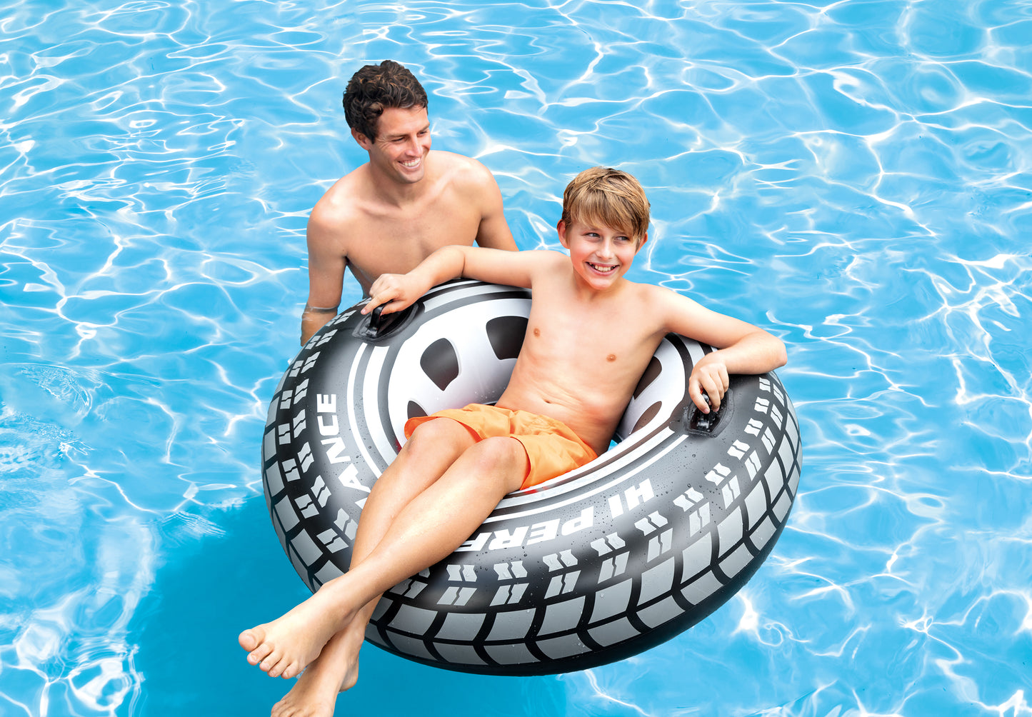 POOL TOY MONSTER TRUCK TUBE w HANDLES (AGE 9+)