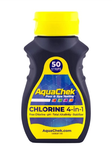 AQUACHEK CHLORINE 4 in 1 TESTSTRIPS -